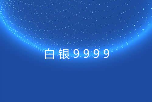 白银9999