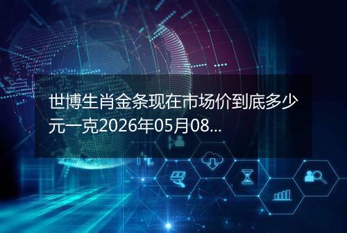 世博生肖金条现在市场价到底多少元一克2026年05月08日
