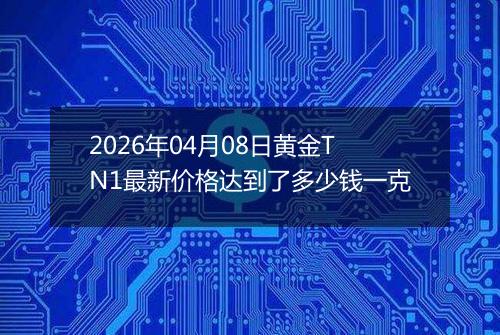 2026年04月08日黄金TN1最新价格达到了多少钱一克
