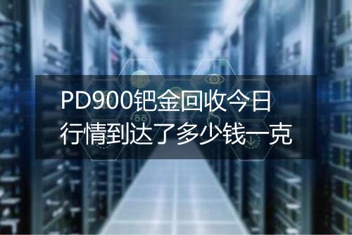 PD900钯金回收今日行情到达了多少钱一克