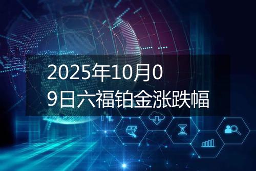2025年10月09日六福铂金涨跌幅
