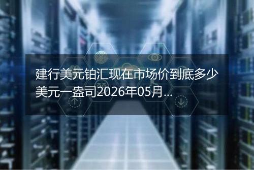 建行美元铂汇现在市场价到底多少美元一盎司2026年05月07日