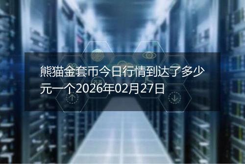 熊猫金套币今日行情到达了多少元一个2026年02月27日