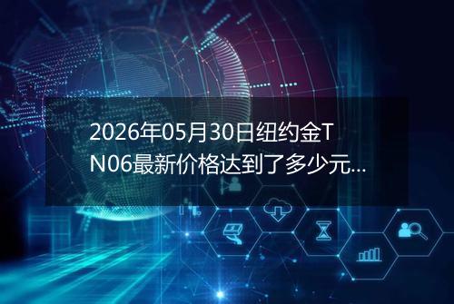 2026年05月30日纽约金TN06最新价格达到了多少元一克