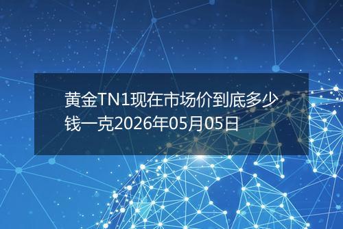 黄金TN1现在市场价到底多少钱一克2026年05月05日