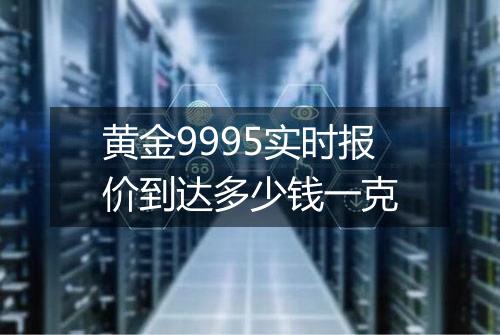 黄金9995实时报价到达多少钱一克
