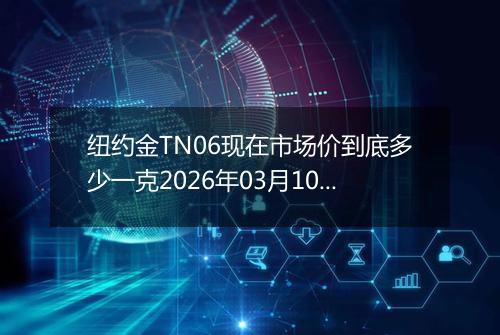 纽约金TN06现在市场价到底多少一克2026年03月10日