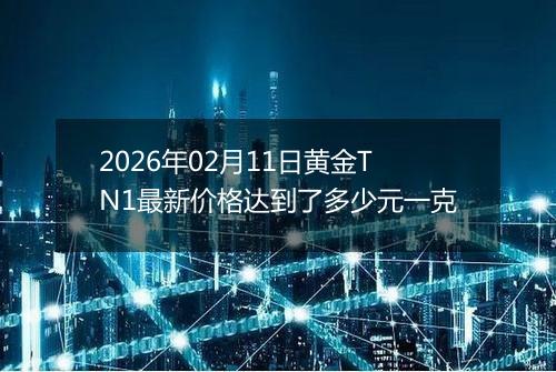 2026年02月11日黄金TN1最新价格达到了多少元一克