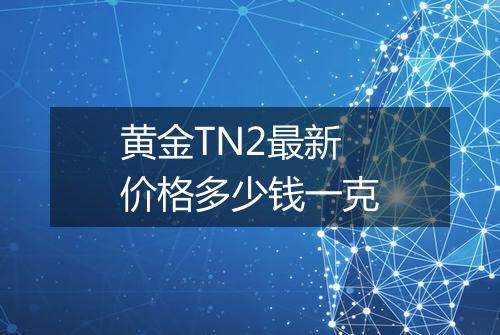 黄金TN2最新价格多少钱一克