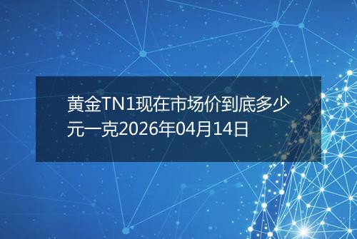 黄金TN1现在市场价到底多少元一克2026年04月14日