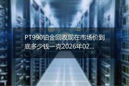 PT990铂金回收现在市场价到底多少钱一克2026年02月04日