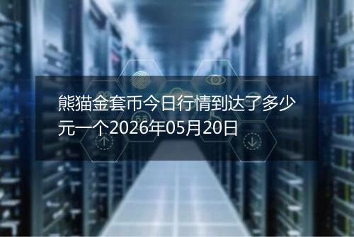 熊猫金套币今日行情到达了多少元一个2026年05月20日