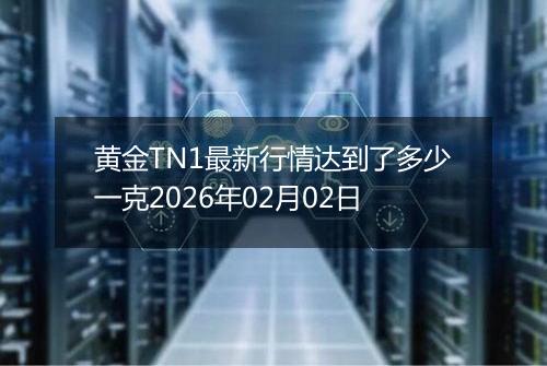 黄金TN1最新行情达到了多少一克2026年02月02日