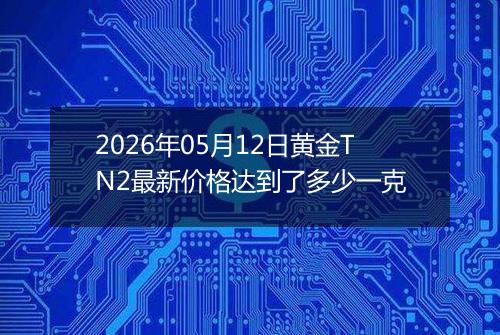 2026年05月12日黄金TN2最新价格达到了多少一克