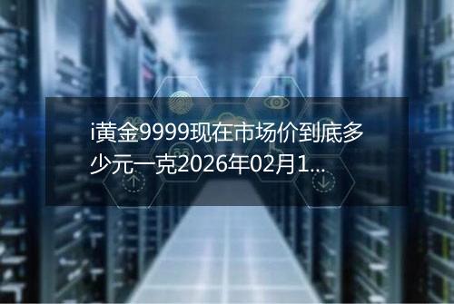 i黄金9999现在市场价到底多少元一克2026年02月15日