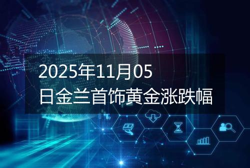 2025年11月05日金兰首饰黄金涨跌幅