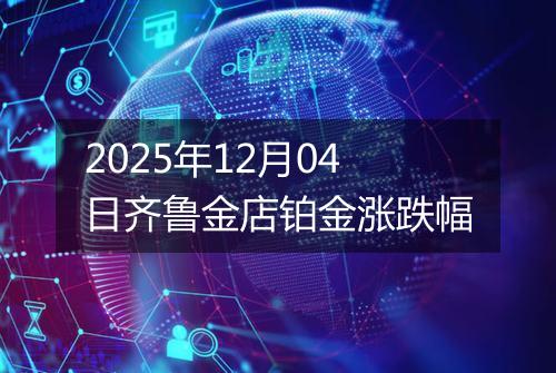2025年12月04日齐鲁金店铂金涨跌幅