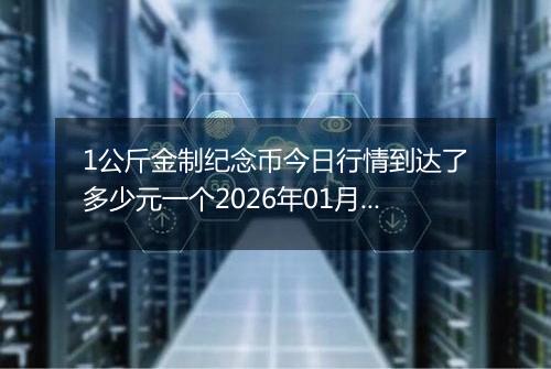1公斤金制纪念币今日行情到达了多少元一个2026年01月26日