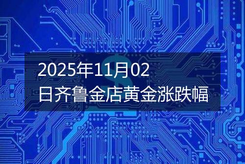 2025年11月02日齐鲁金店黄金涨跌幅