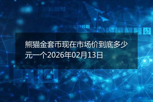 熊猫金套币现在市场价到底多少元一个2026年02月13日