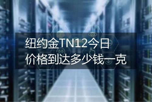 纽约金TN12今日价格到达多少钱一克