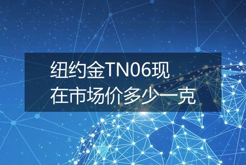 纽约金TN06现在市场价多少一克