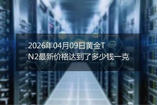 2026年04月09日黄金TN2最新价格达到了多少钱一克