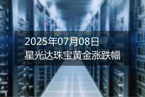 2025年07月08日星光达珠宝黄金涨跌幅