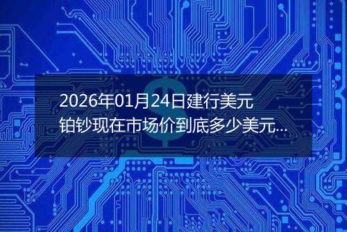 2026年01月24日建行美元铂钞现在市场价到底多少美元一盎司