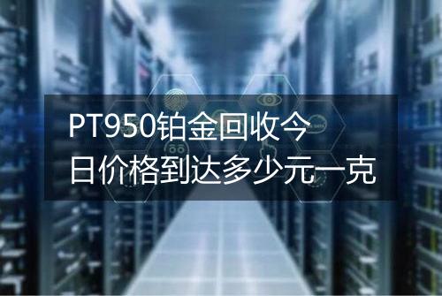 PT950铂金回收今日价格到达多少元一克