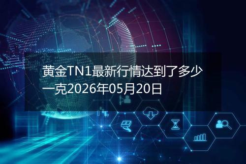 黄金TN1最新行情达到了多少一克2026年05月20日