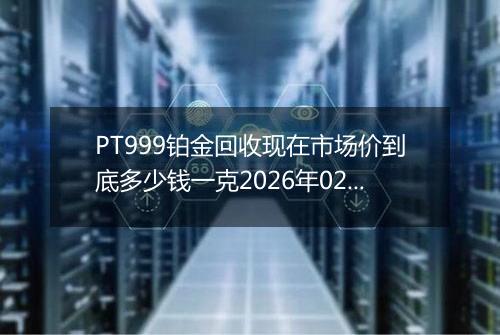 PT999铂金回收现在市场价到底多少钱一克2026年02月22日