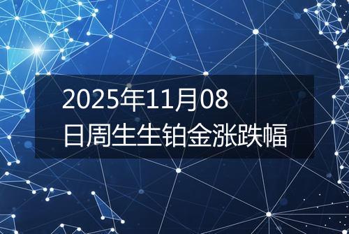 2025年11月08日周生生铂金涨跌幅