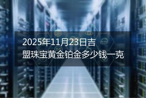 2025年11月23日吉盟珠宝黄金铂金多少钱一克