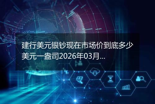 建行美元银钞现在市场价到底多少美元一盎司2026年03月01日