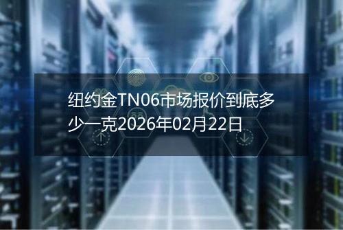 纽约金TN06市场报价到底多少一克2026年02月22日