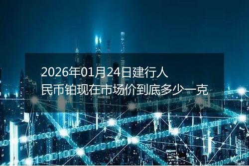 2026年01月24日建行人民币铂现在市场价到底多少一克