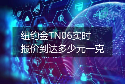 纽约金TN06实时报价到达多少元一克