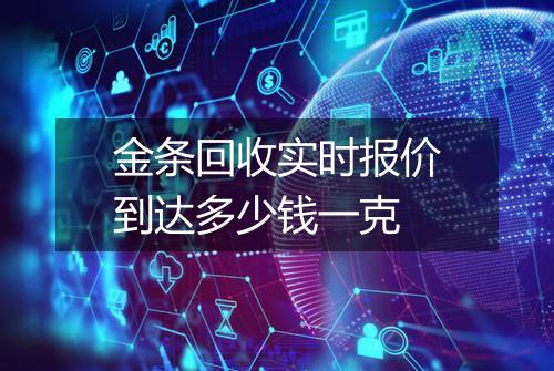 金条回收实时报价到达多少钱一克