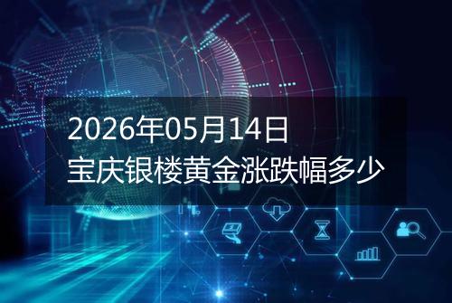 2026年05月14日宝庆银楼黄金涨跌幅多少
