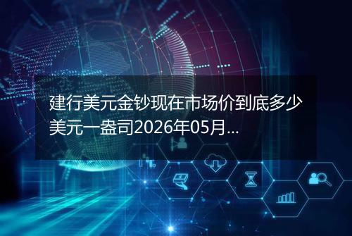 建行美元金钞现在市场价到底多少美元一盎司2026年05月03日