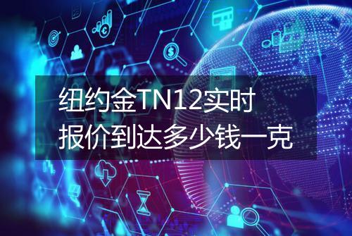 纽约金TN12实时报价到达多少钱一克
