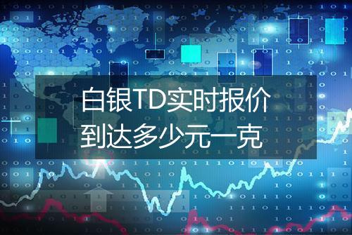 白银TD实时报价到达多少元一克