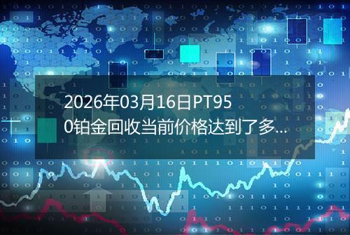 2026年03月16日PT950铂金回收当前价格达到了多少一克2026年03月16日
