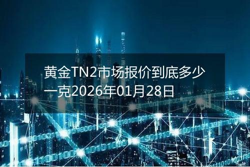黄金TN2市场报价到底多少一克2026年01月28日