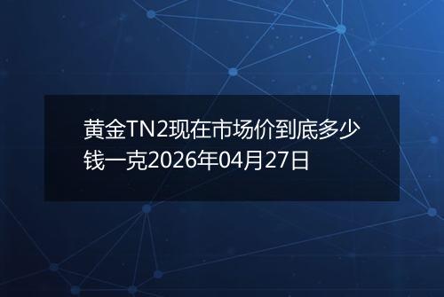 黄金TN2现在市场价到底多少钱一克2026年04月27日